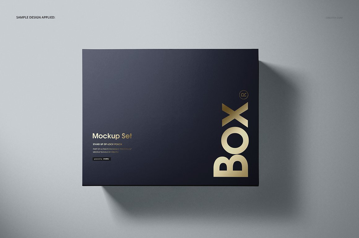 精致礼品包装盒样机模板Magnetic Gift Box Mockup Set插图5