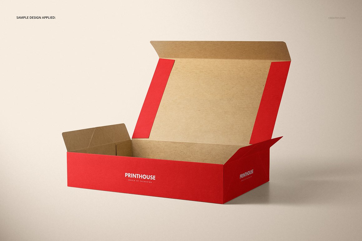 环保材料品牌包装盒产品物流包装盒样机素材模板插图7
