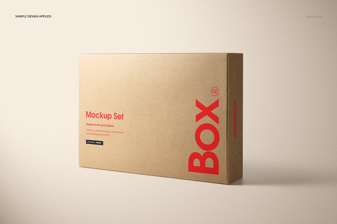 环保材料品牌包装盒产品物流包装盒样机素材模板插图5