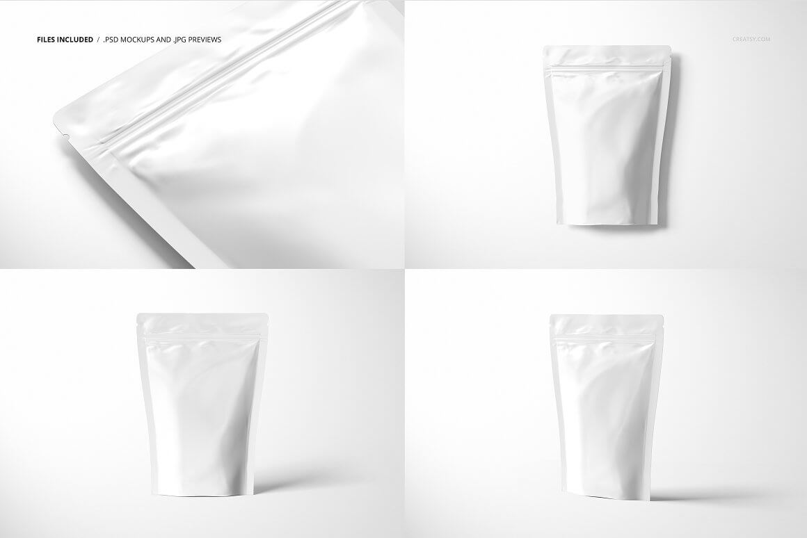 高端品牌咖啡食品包装袋样机模版素材插图7