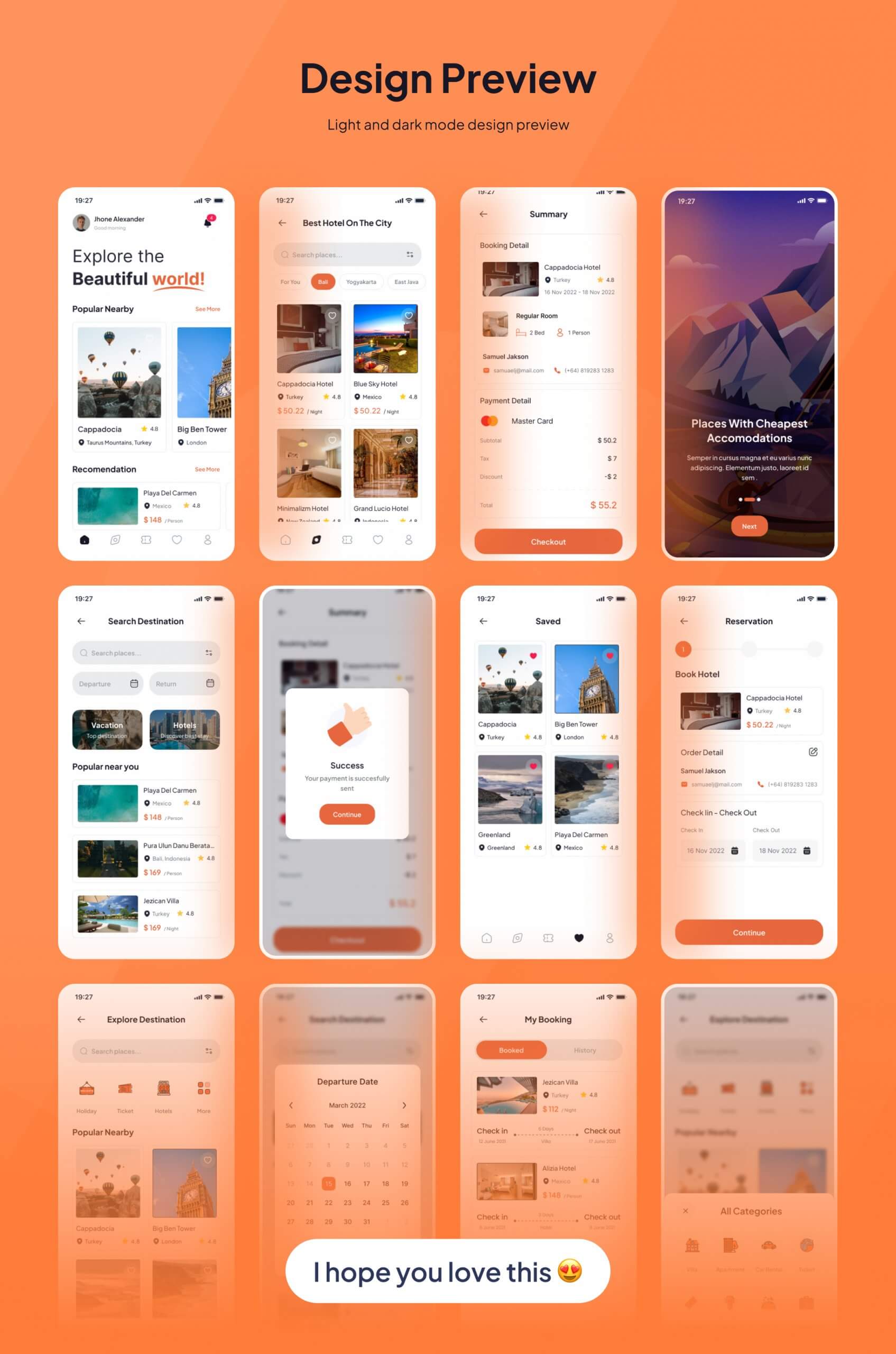 旅游类移动应用程序模板UI kit 素材模板下载Travelory – Travel Mobile App UI Kit插图10