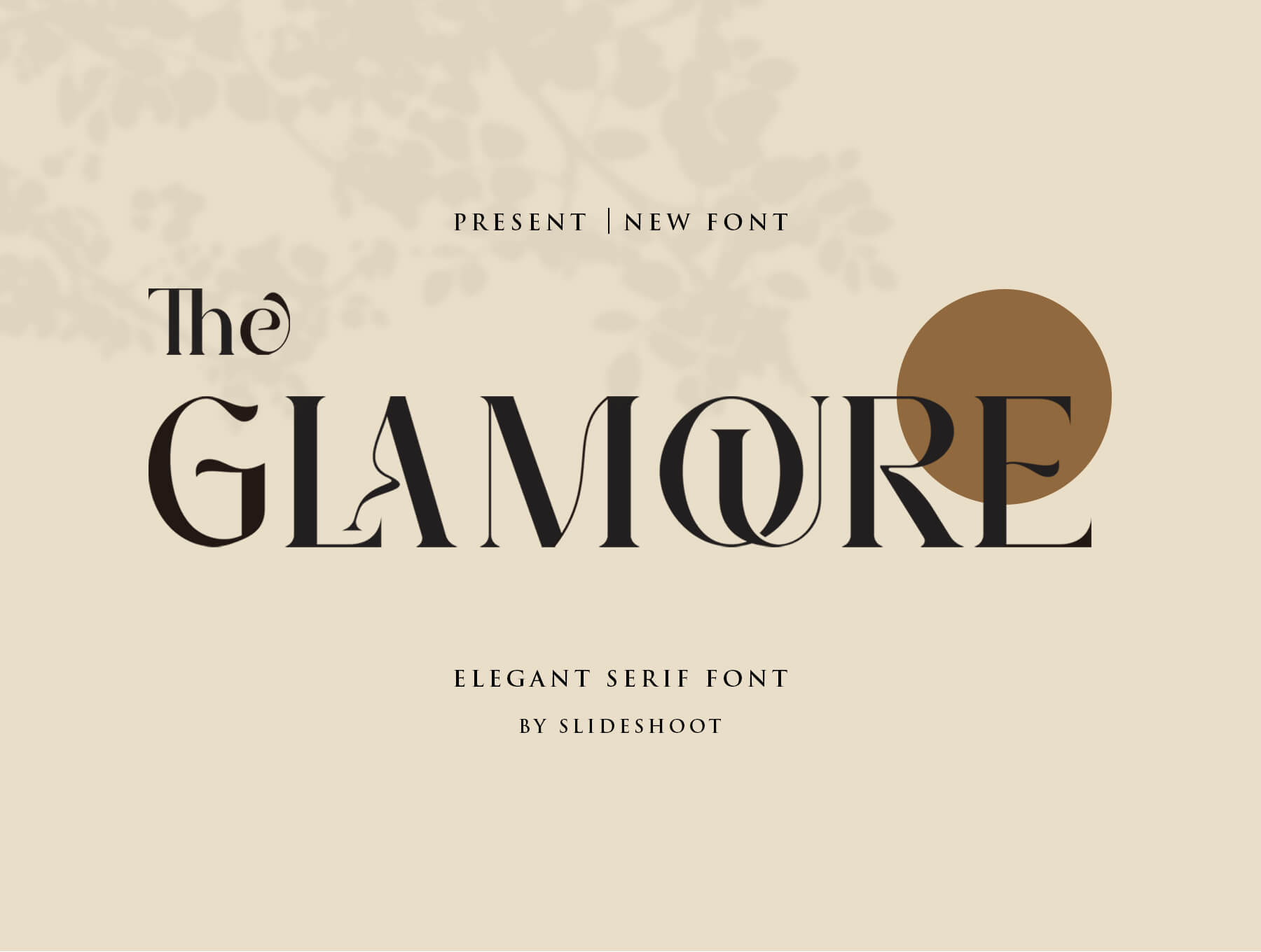 线性英文字体模板素材下载The Glamoure Serif插图