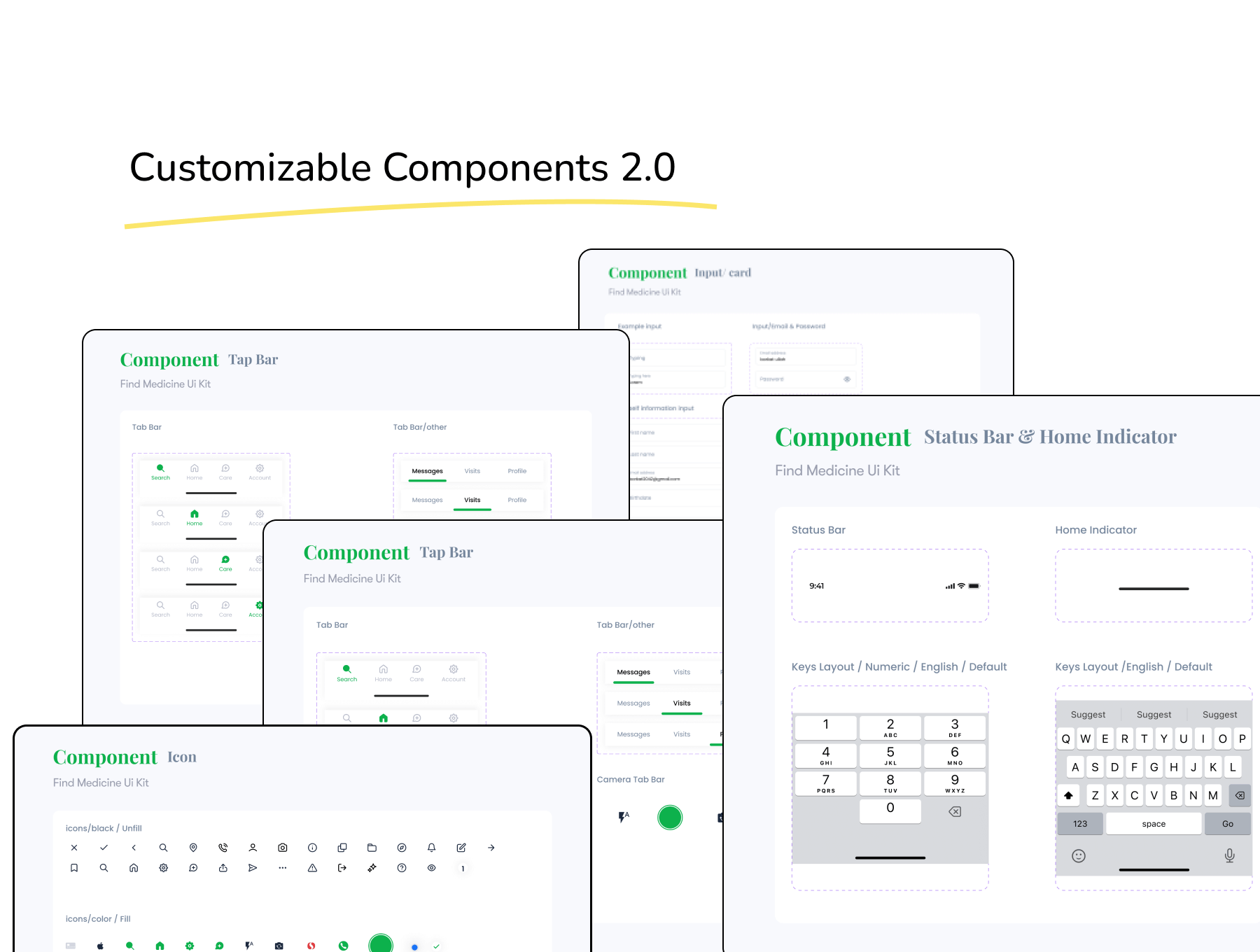 工具查找移动应用程序Ui套件设计Find Medicine Mobile App Ui Kit Design插图4