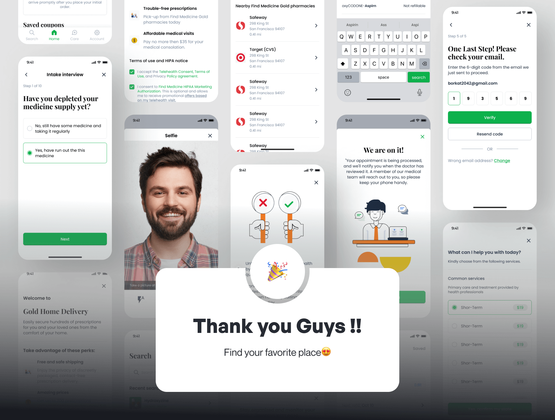 工具查找移动应用程序Ui套件设计Find Medicine Mobile App Ui Kit Design插图7