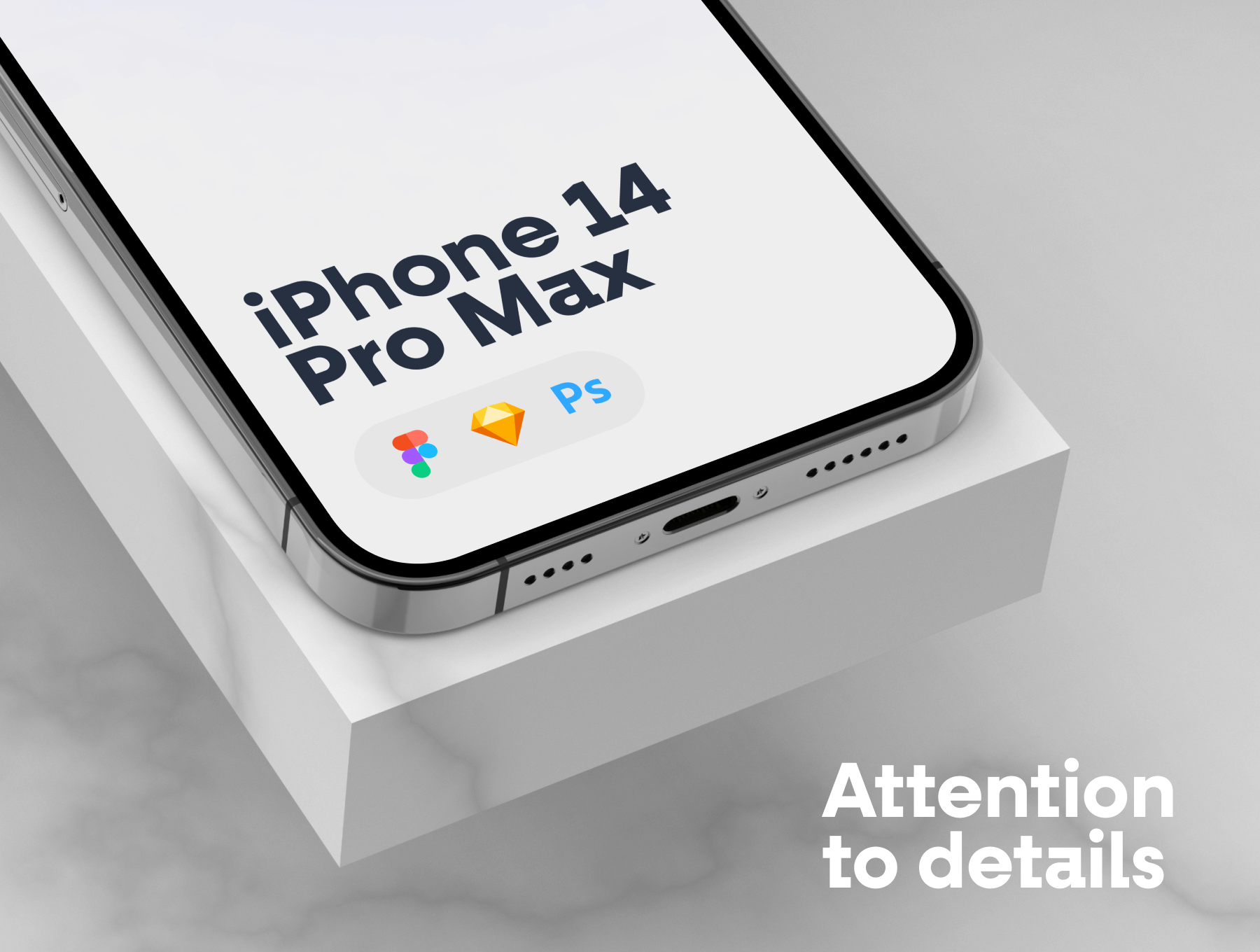 系列iPhone 14 Pro Max实物模型Collection iPhone 14 Pro Max Mockups插图2