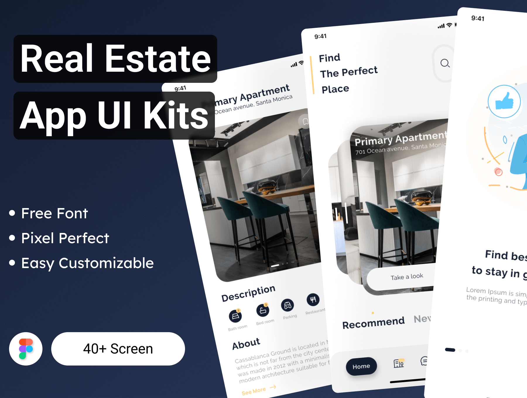房地产应用程序UI套件Real Estate App UI Kit插图