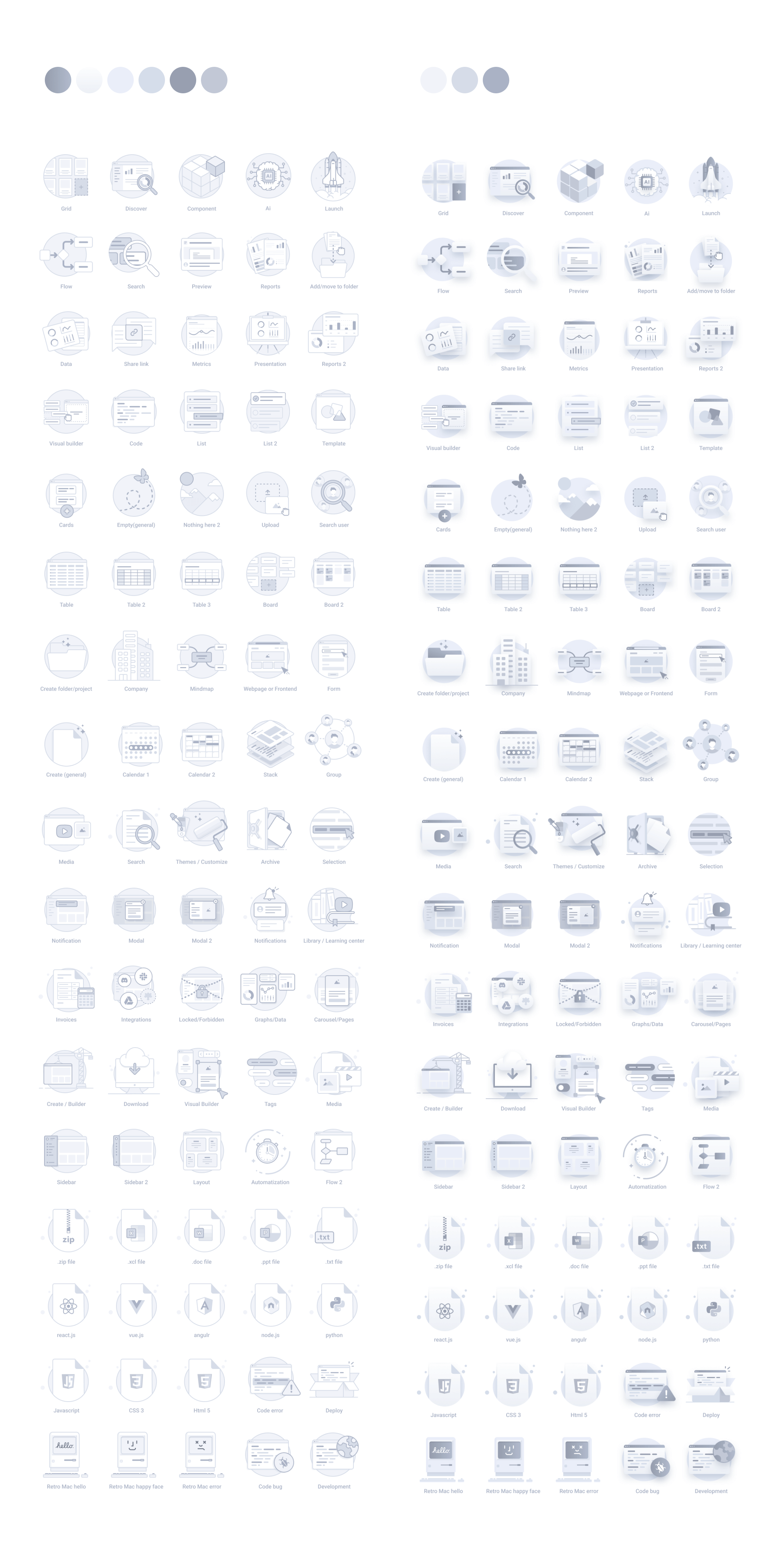 空状态图标Web应用程序模板素材Empty State Icons Web Apps插图6