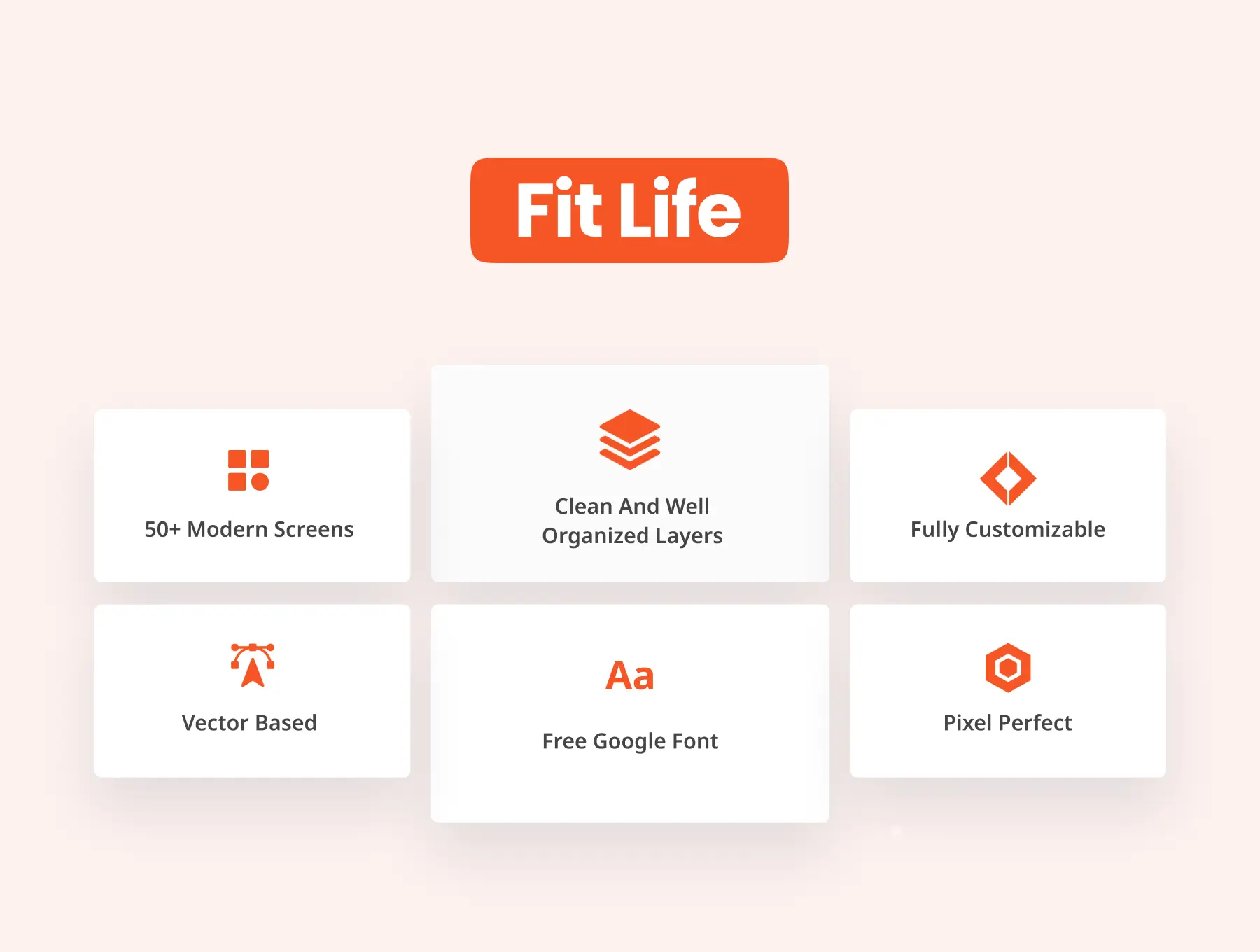 健身应用UI套件移动模板素材下载FitLife – Fitness App UI Kit插图2