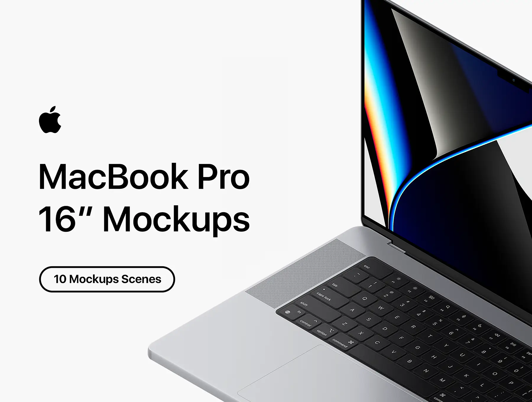 MacBook Pr实体模型苹果电脑模板素材下载MacBook Pro 16-Inch Mockups插图