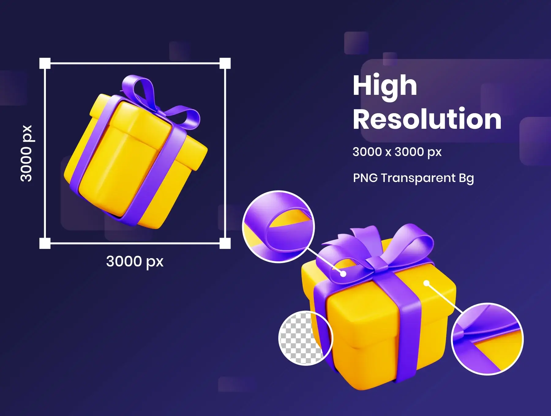 礼品盒-3D插图模板素材插图素材下载Gift Boxes – 3D Illustration插图4