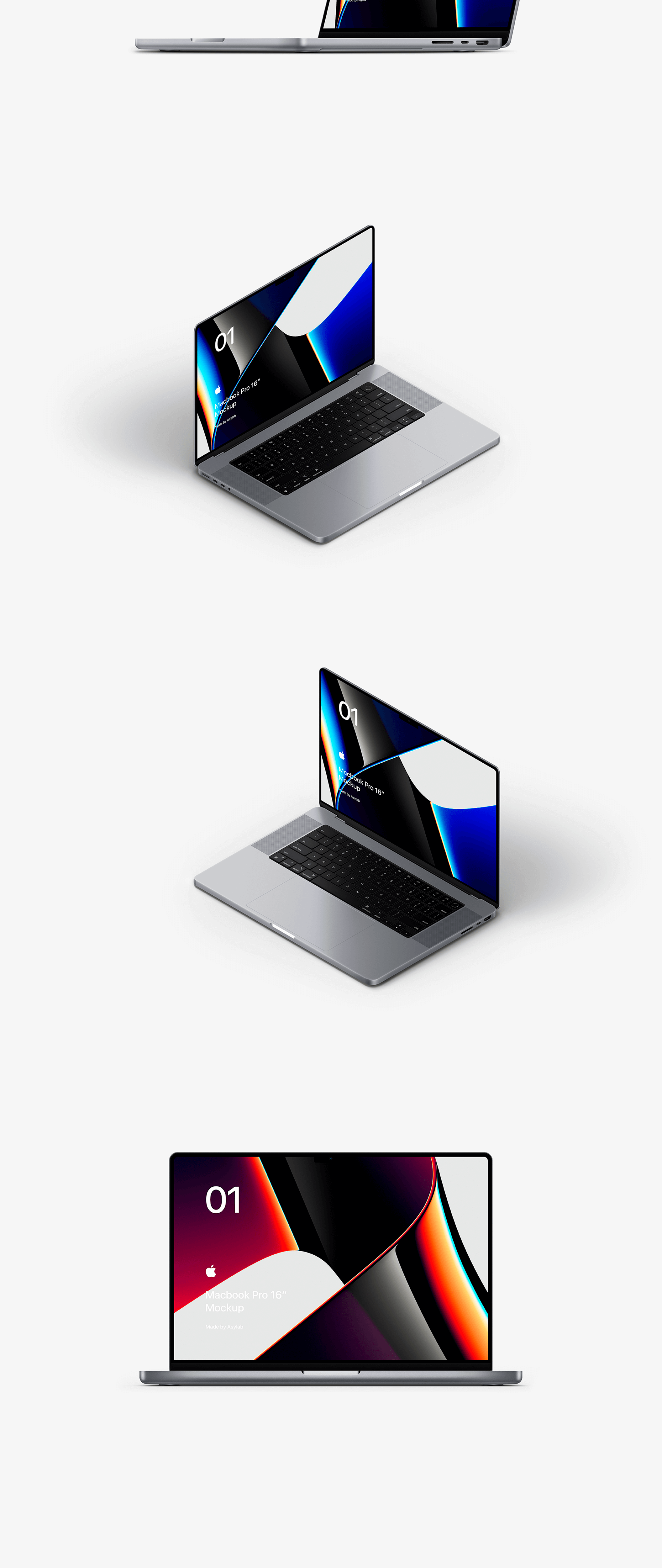 MacBook Pr实体模型苹果电脑模板素材下载MacBook Pro 16-Inch Mockups插图11