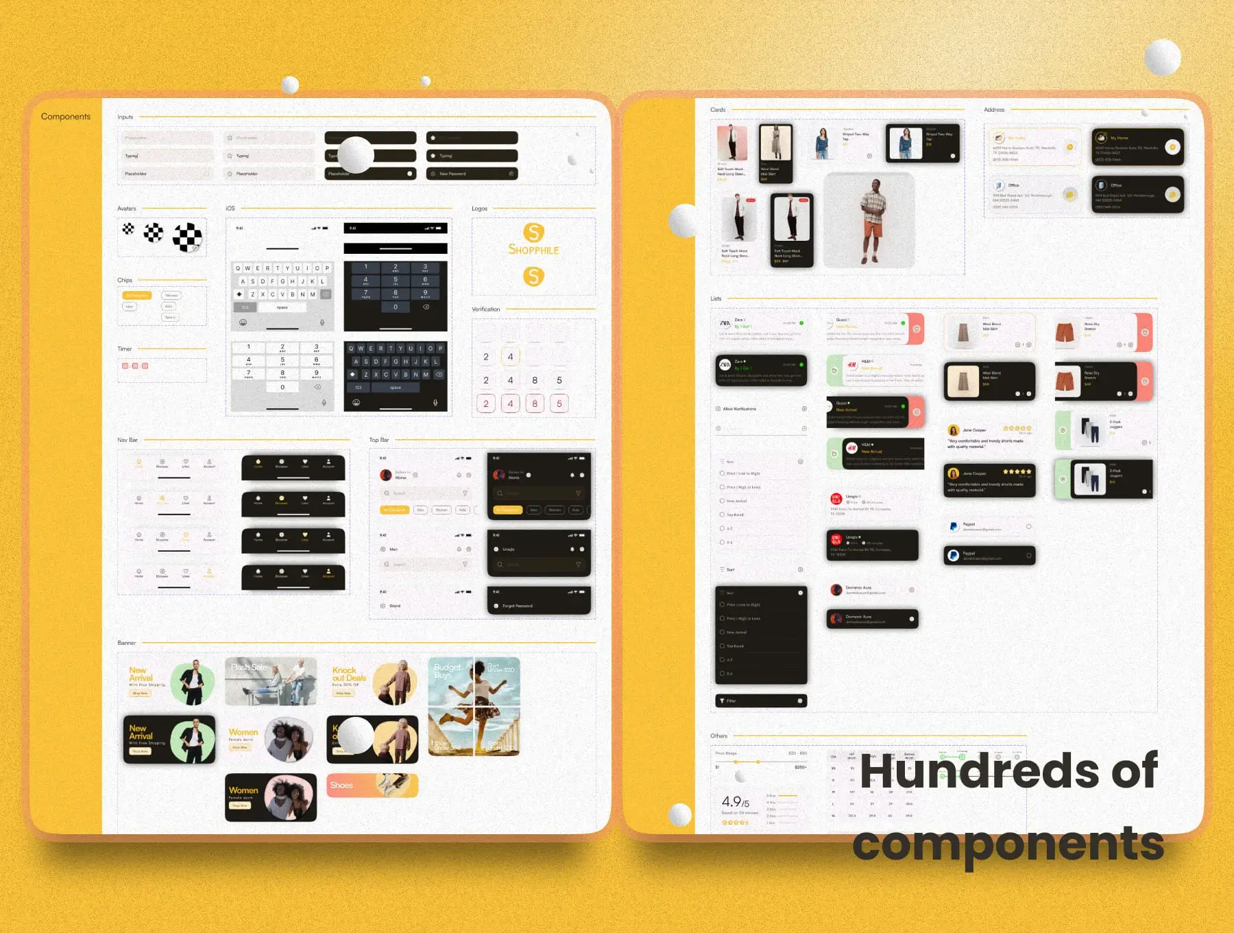 时装电子商务应用程序UI套件Shopphile – E-commerce App UI Kit插图7
