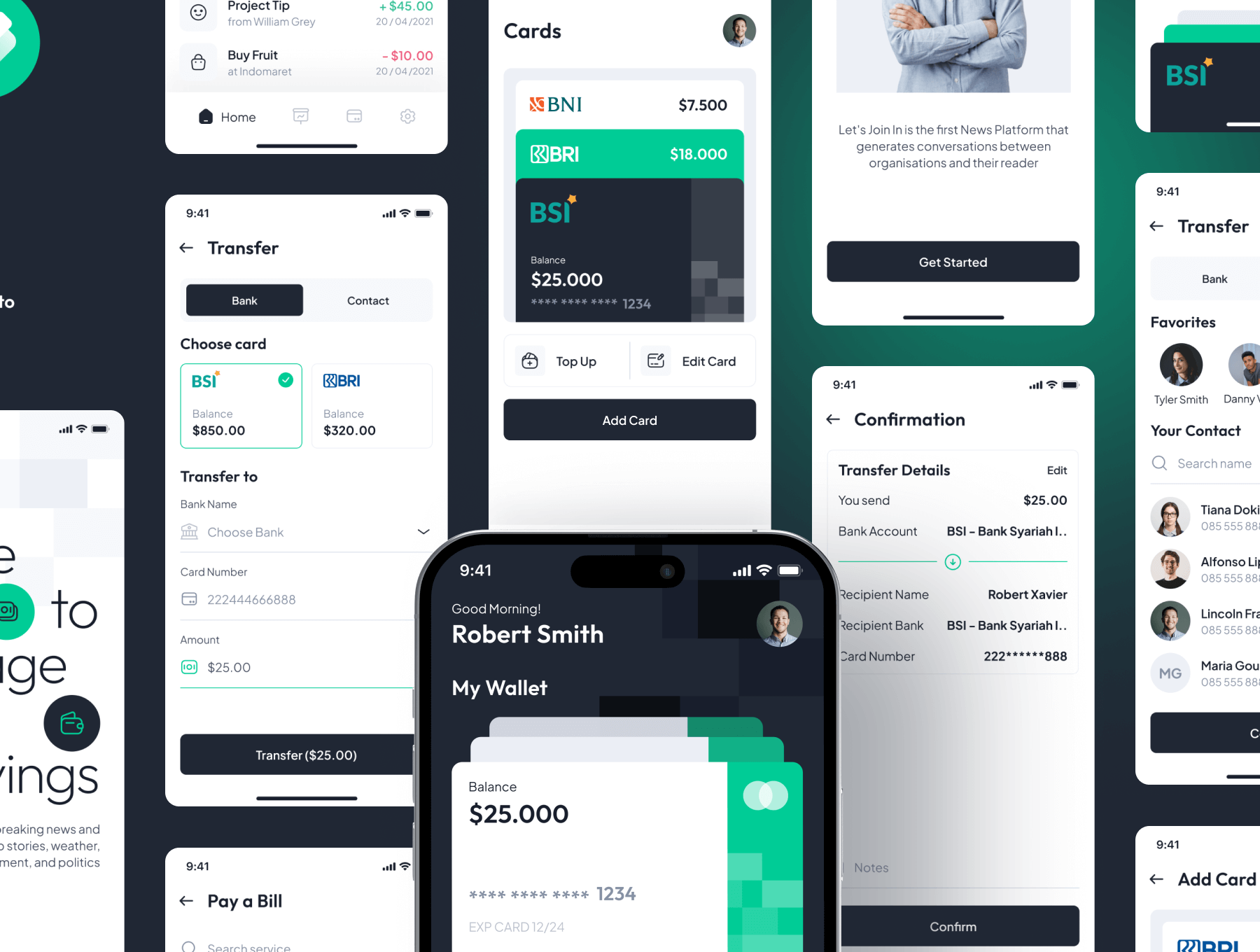 数字钱包应用程序用户界面套件Walleto – Digital Wallet App UI Kit插图3