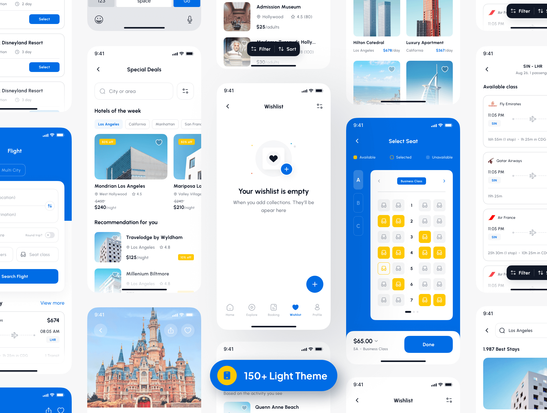 旅游应用程序用户界面套件TravelFly – Travel App UI Kit插图2