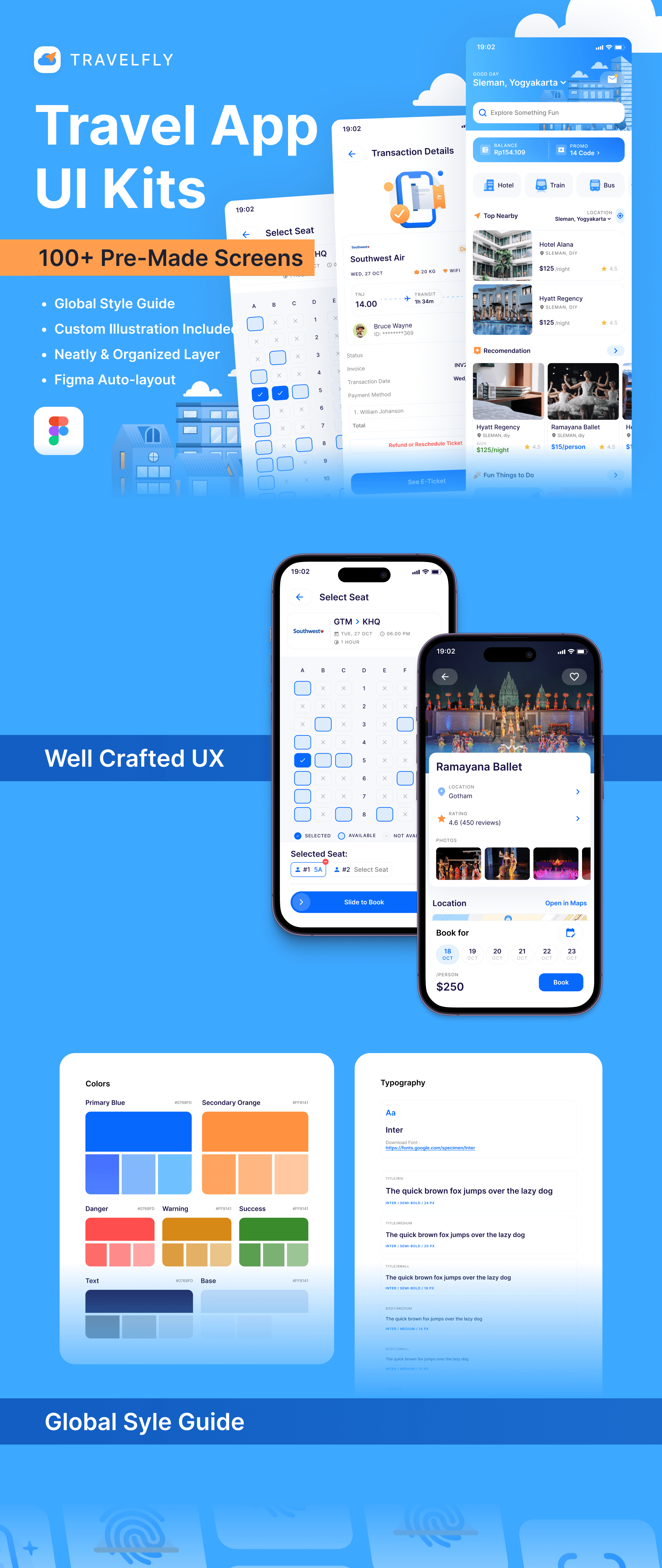 旅游应用程序用户界面套件TravelFly – Travel App UI Kit插图15