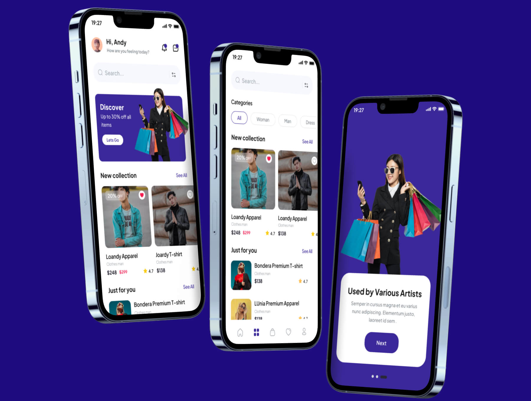 电子商务应用UI套件服装类应用Ananta – E Commerce App UI Kits插图3