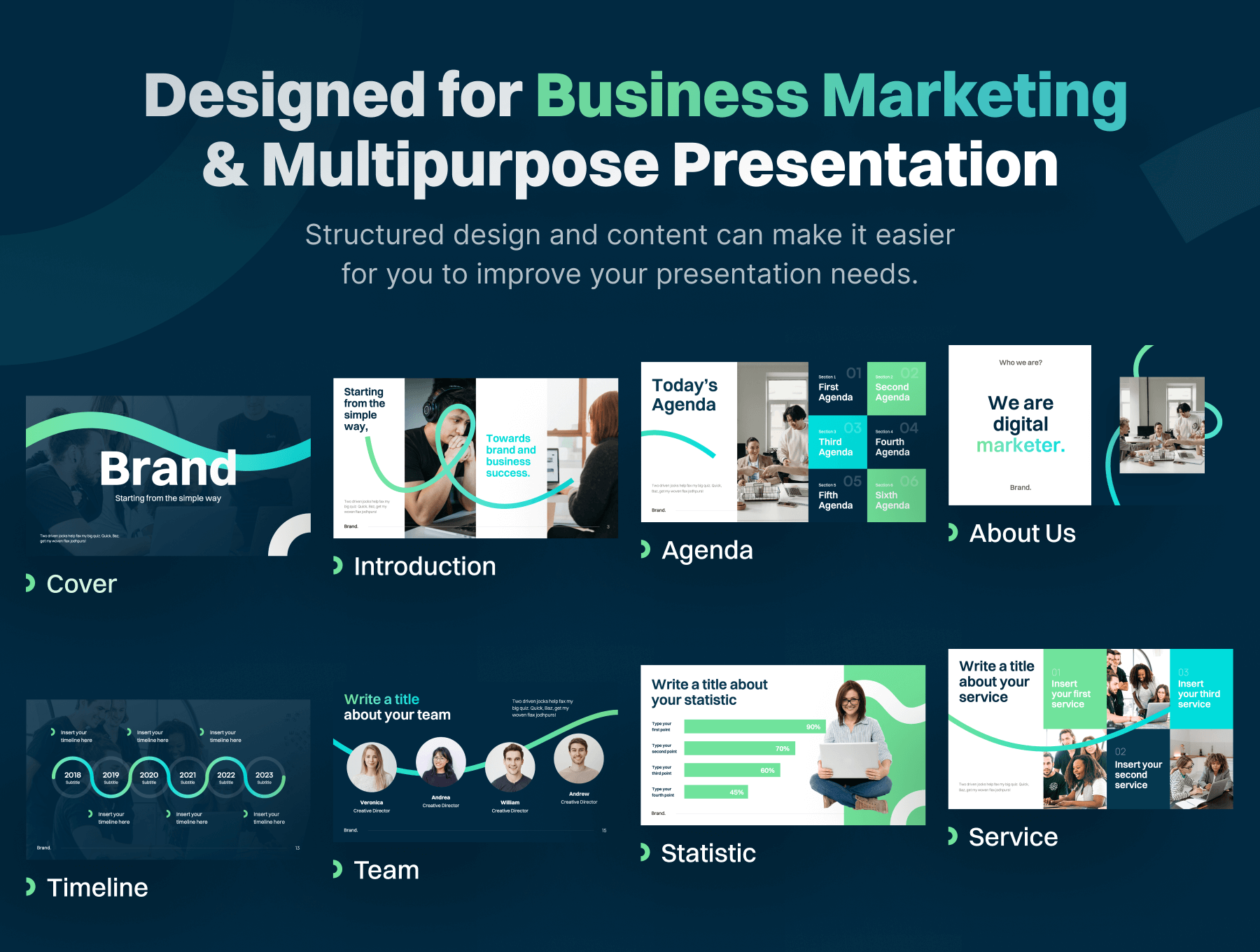 商业营销形象展示模板素材下载Brandly – Business Marketing Figma Presentation Template插图2