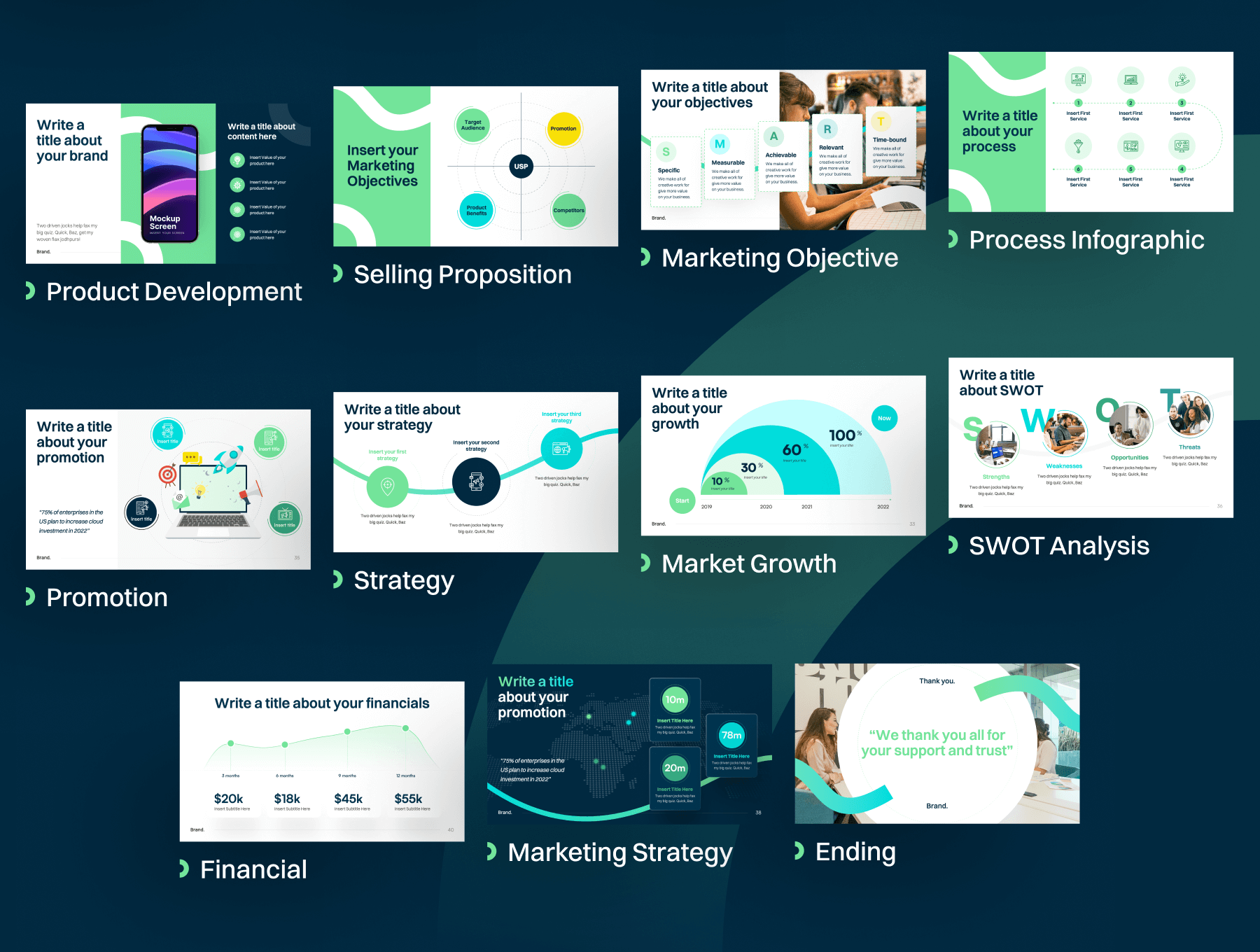 商业营销形象展示模板素材下载Brandly – Business Marketing Figma Presentation Template插图4