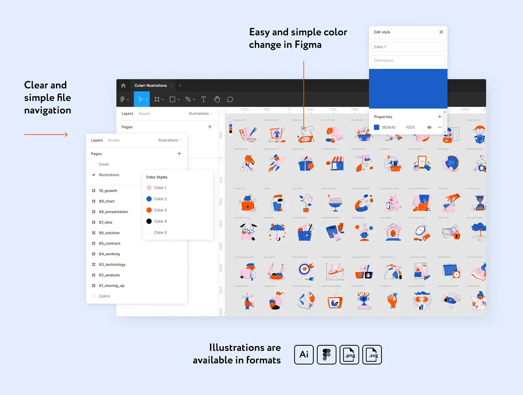 创意简约插图素材模板Ellsy Collection — Illustrations on UI8插图7