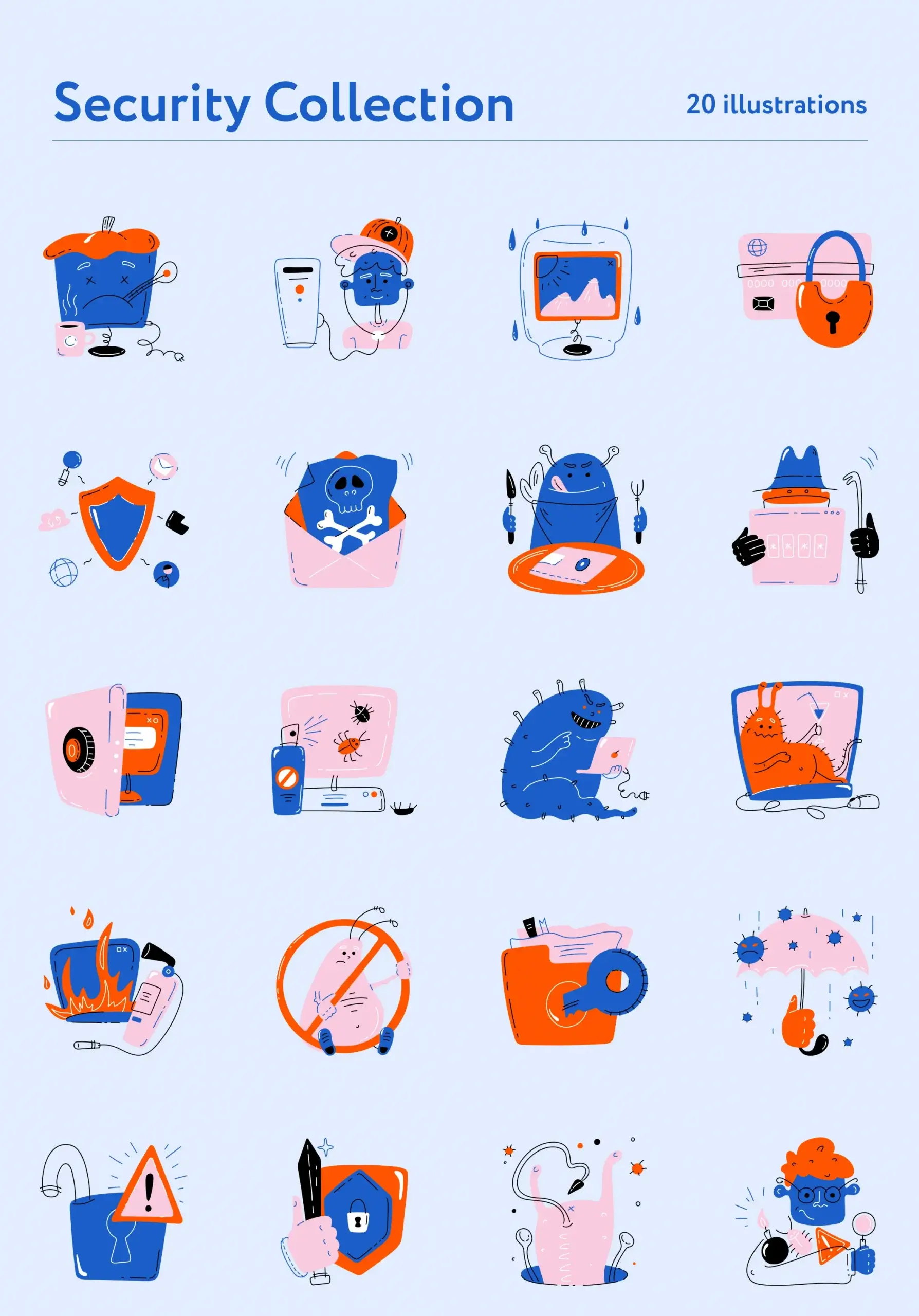 创意简约插图素材模板Ellsy Collection — Illustrations on UI8插图15