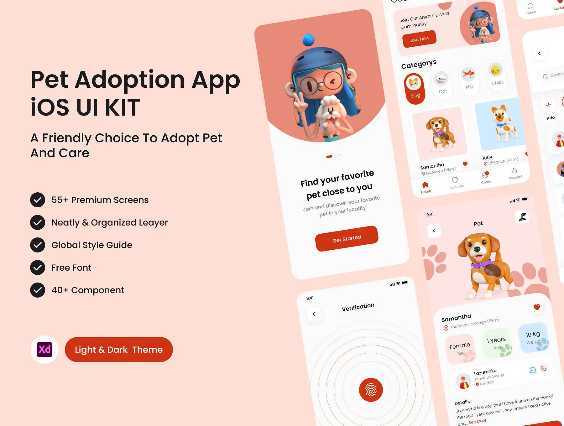 宠物收养应用程序Pet Adoption App