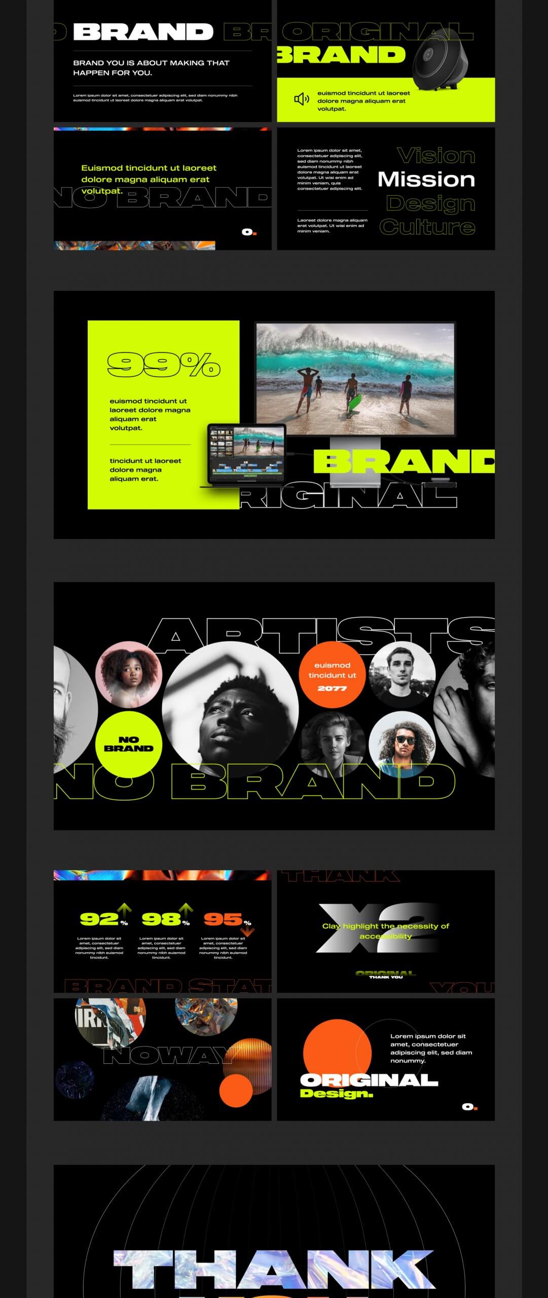 无品牌-创意模板网站模板素材NO BRAND – Creative Template插图9