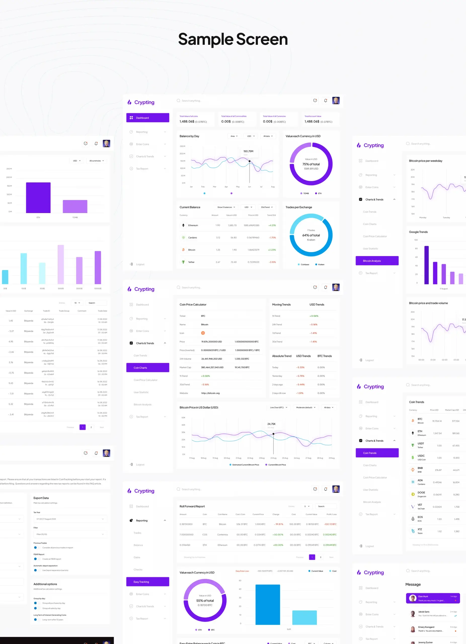 加密跟踪仪表板模板素材Crypting – Crypto Tracking Dashboard插图7