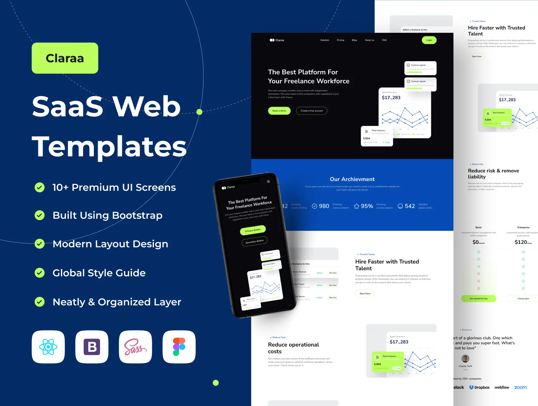 SaaS Web模板素材下载Claraa – SaaS Web Templates