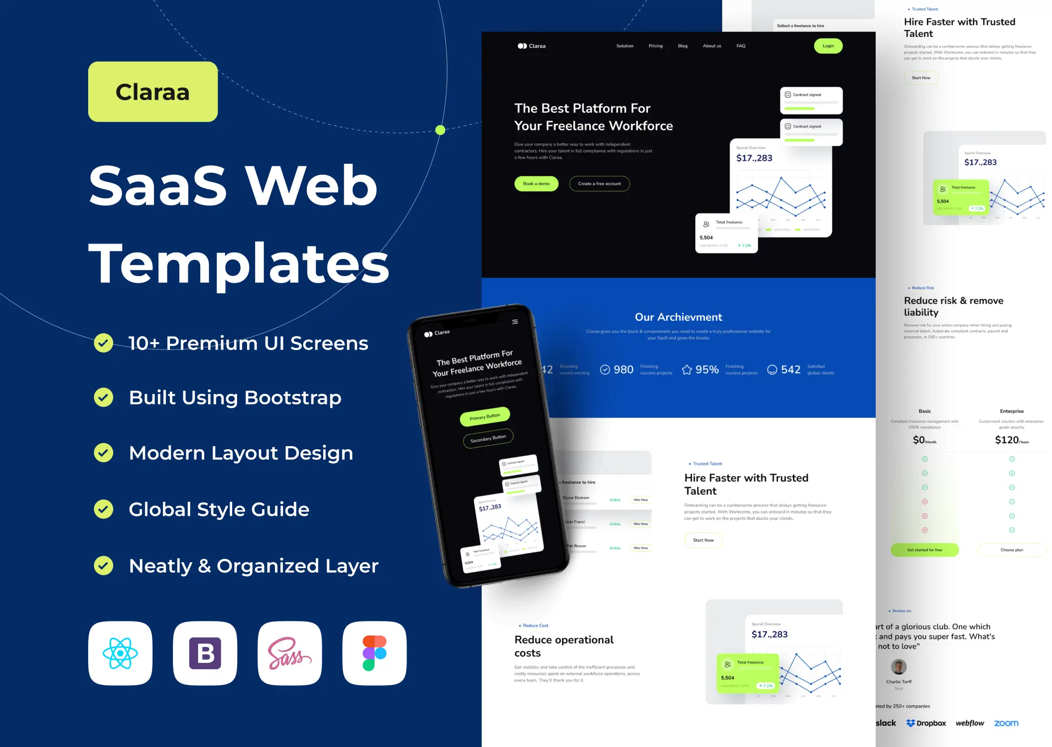 SaaS Web模板素材下载Claraa – SaaS Web Templates插图8