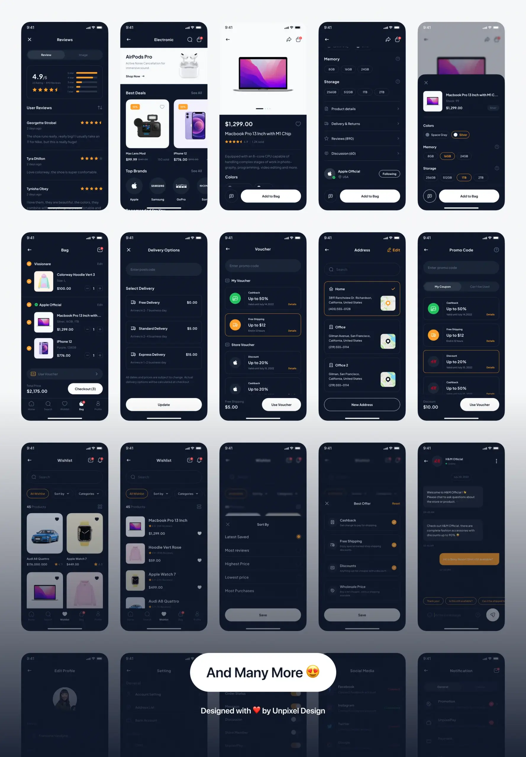 电子商务市场应用程序UI套件模板素材Shopline – e-Commerce Marketplace App UI Kit插图11