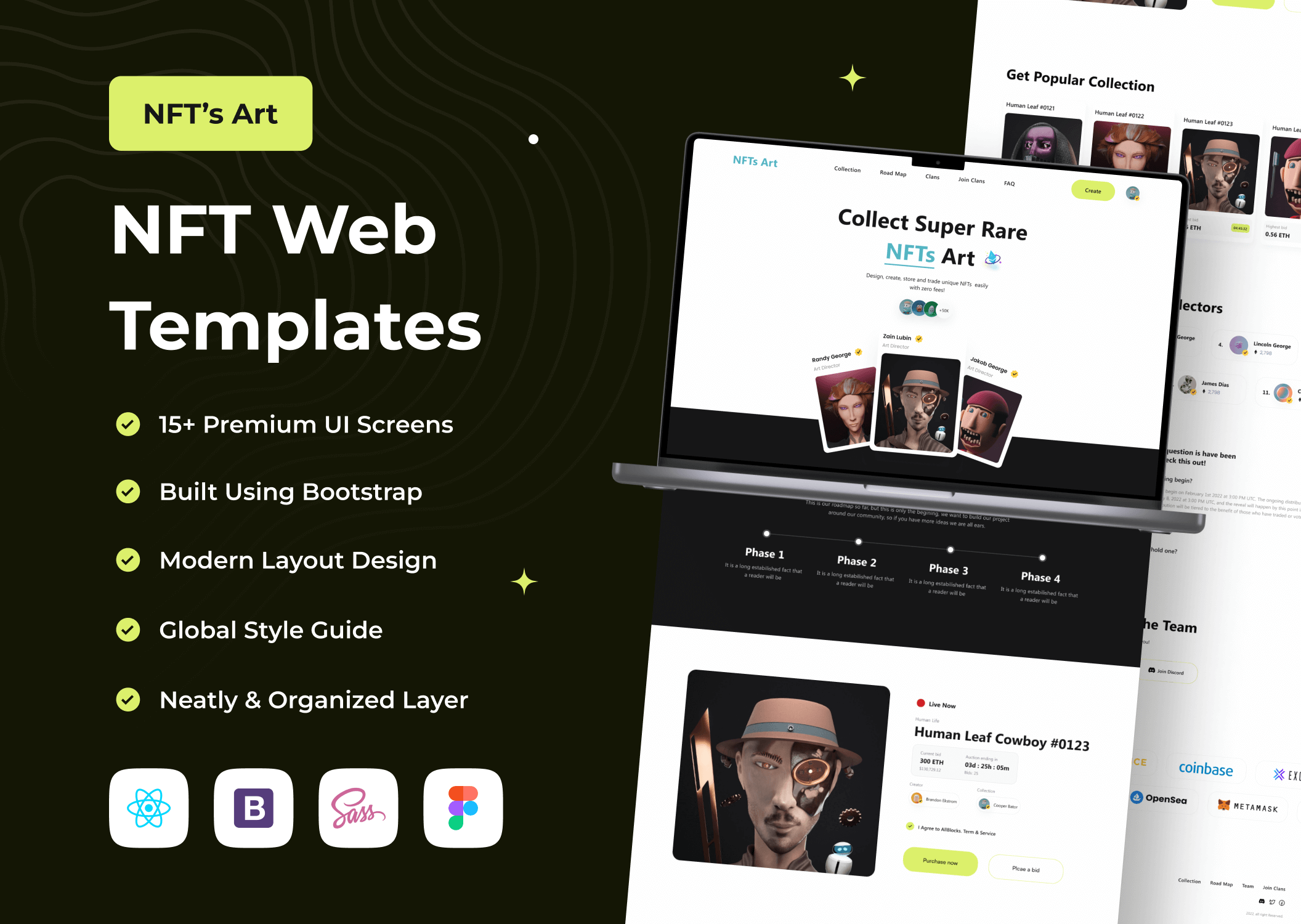 NFT艺术-NFT网络模板素材下载NFTs Art – NFT Web Templates插图8
