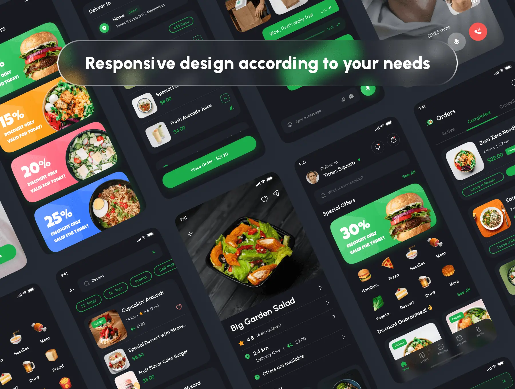 送餐应用UI套件素材模板素材下载Foodu – Food Delivery App UI Kit插图4