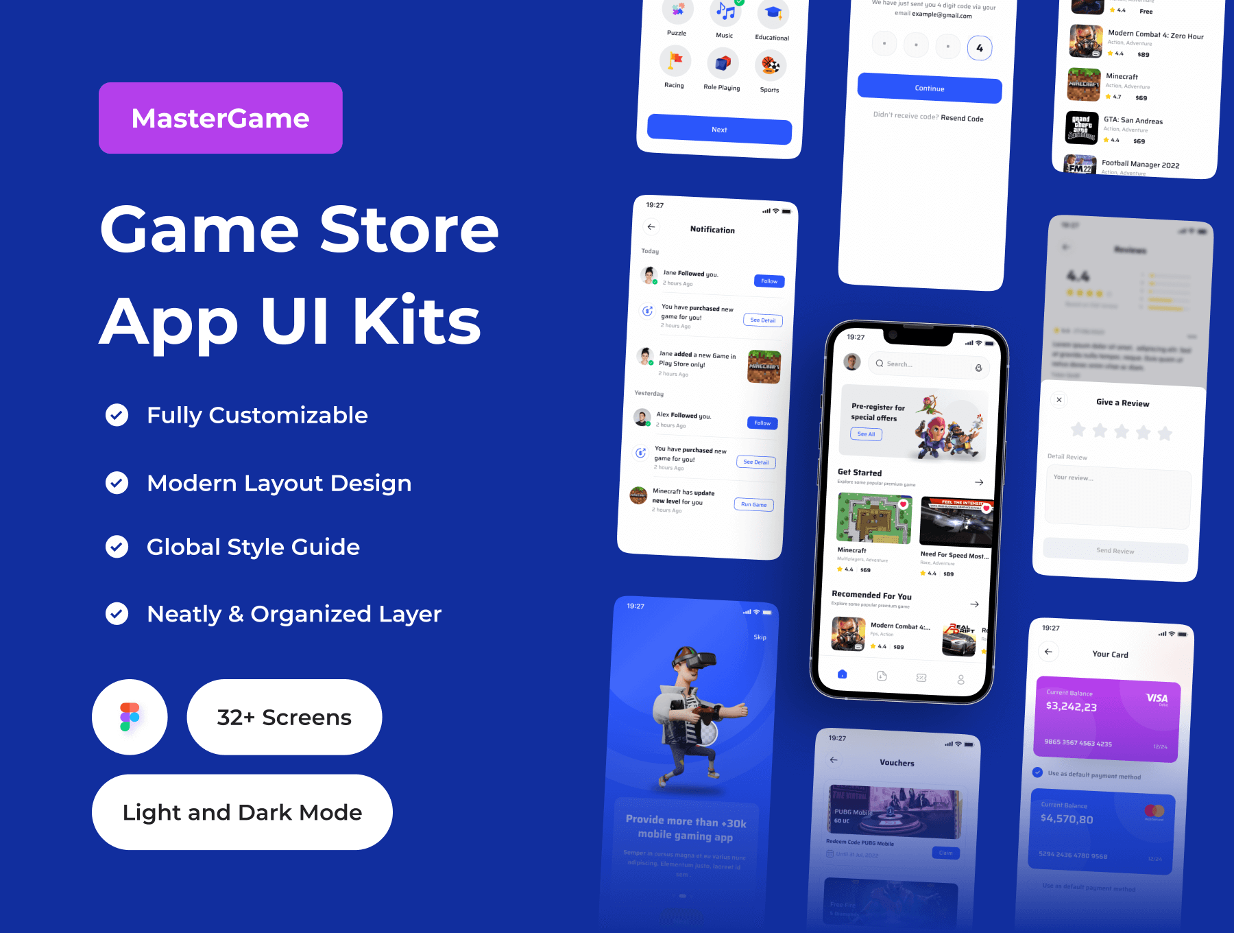 游戏商店应用程序UI套件MasterGame – Game Store App UI Kit插图