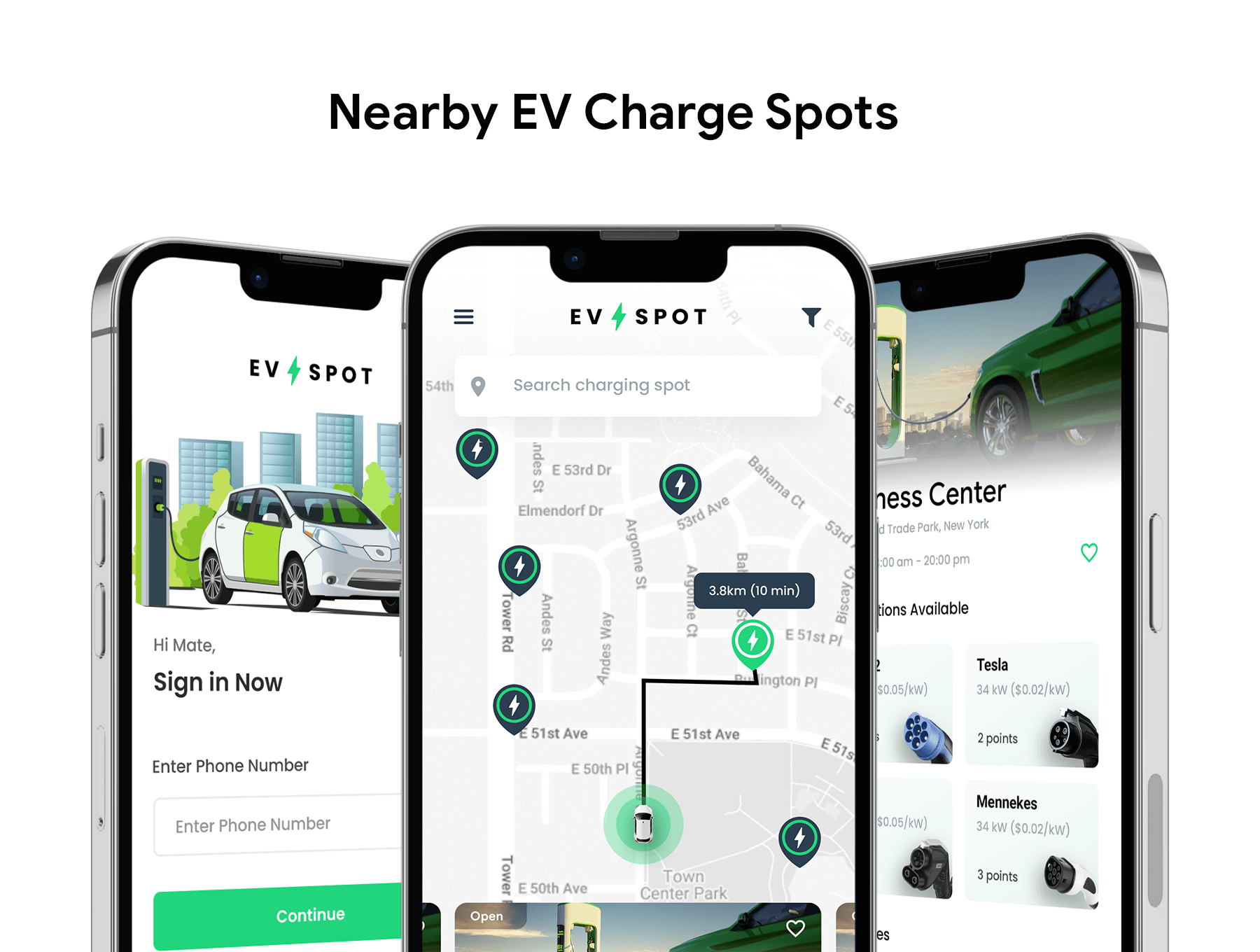 电动汽车充电站查找器应用程序电动汽车点EV Charging Station Finder App EV Spot插图1