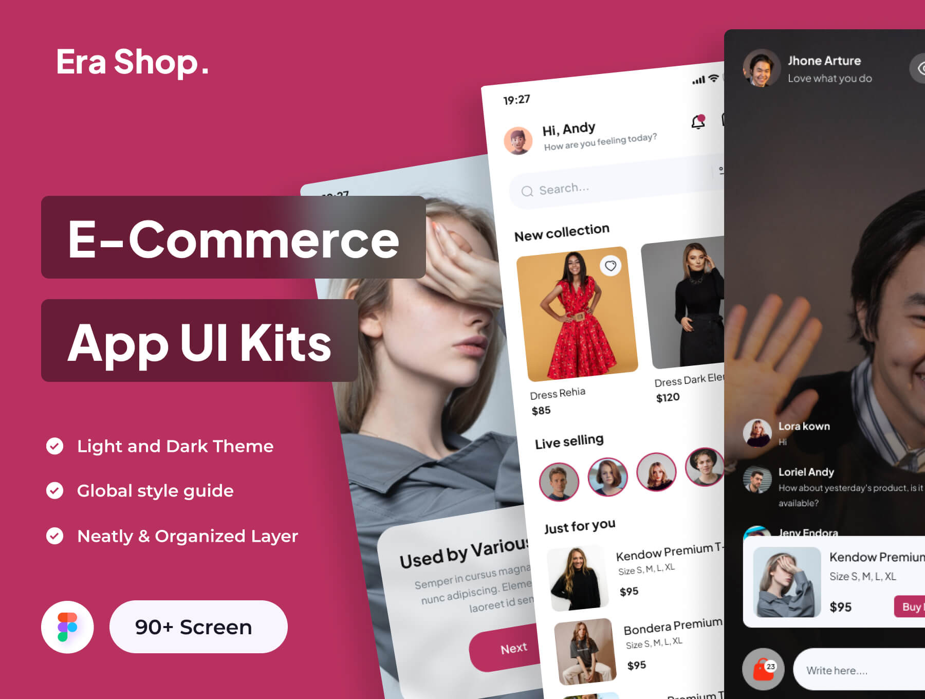 时代商店-电子商务应用程序UI套件Era Shop – E Commerce App UI Kits插图