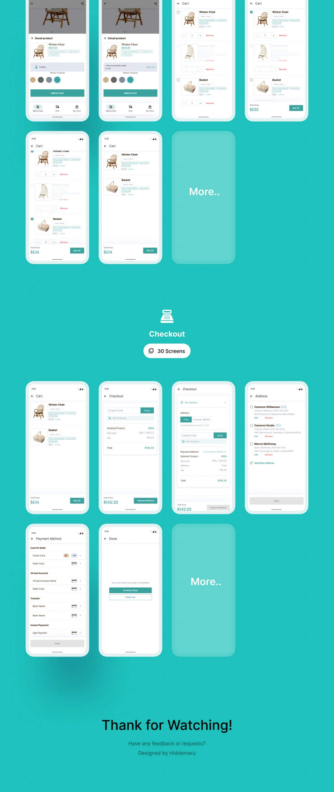 家具店移动应用UI套件Buluh – Furniture Shop Mobile App UI Kit插图11