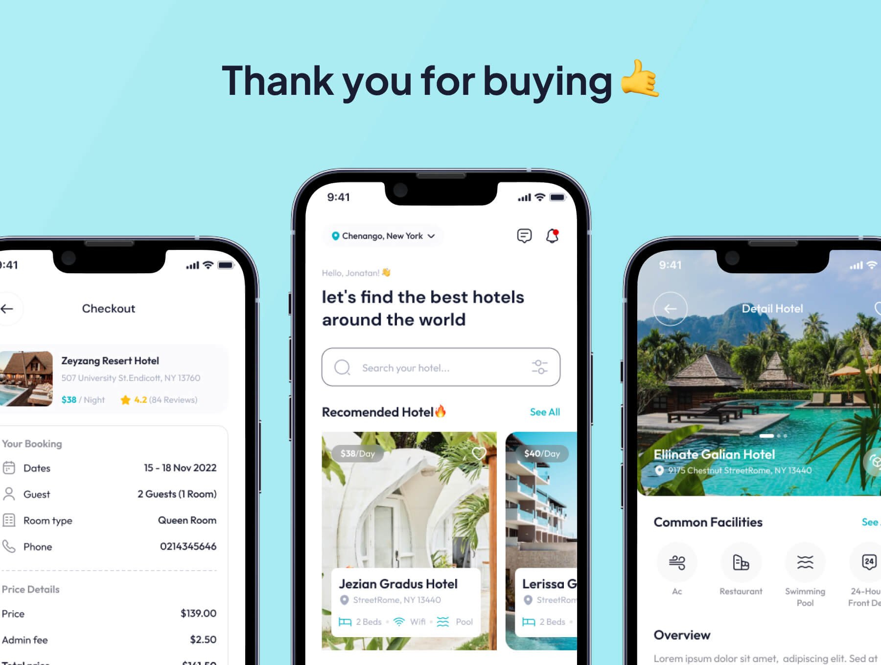酒店预订应用UI套件旅游管理类Nginep – Hotel Booking App Ui Kits插图5