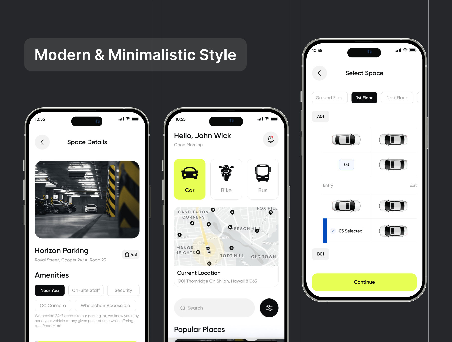 停车厂应用管理系统模版素材Filllo Parking Space Booking App UI Kit插图1