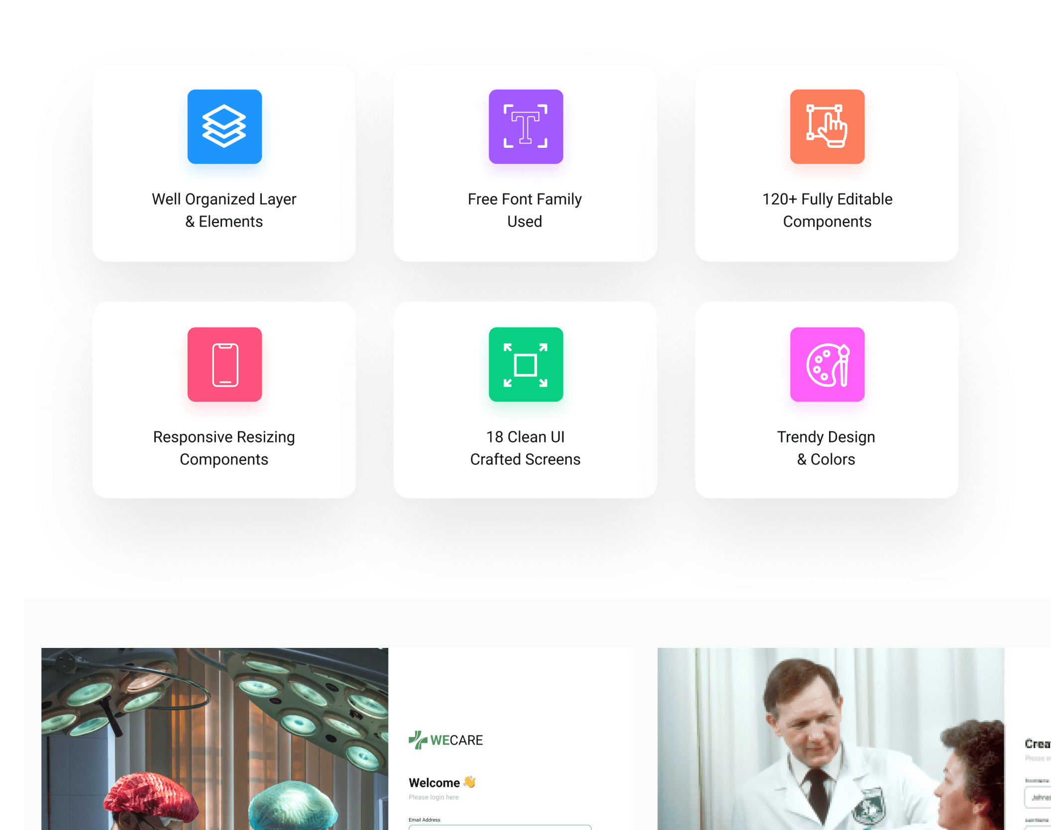 医疗健康管理应用类模版Healthcare Medical Web UI Kit插图9