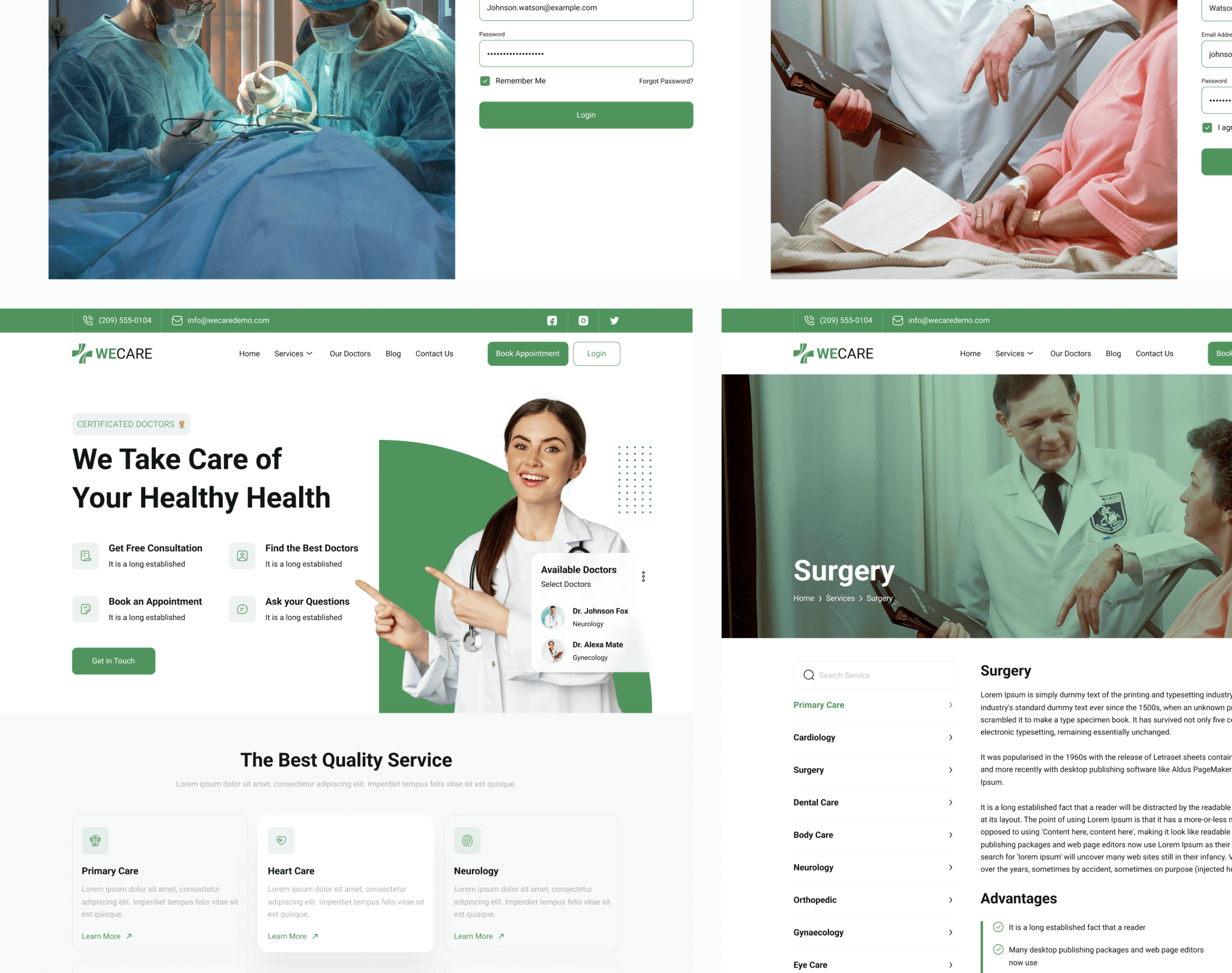 医疗健康管理应用类模版Healthcare Medical Web UI Kit插图10