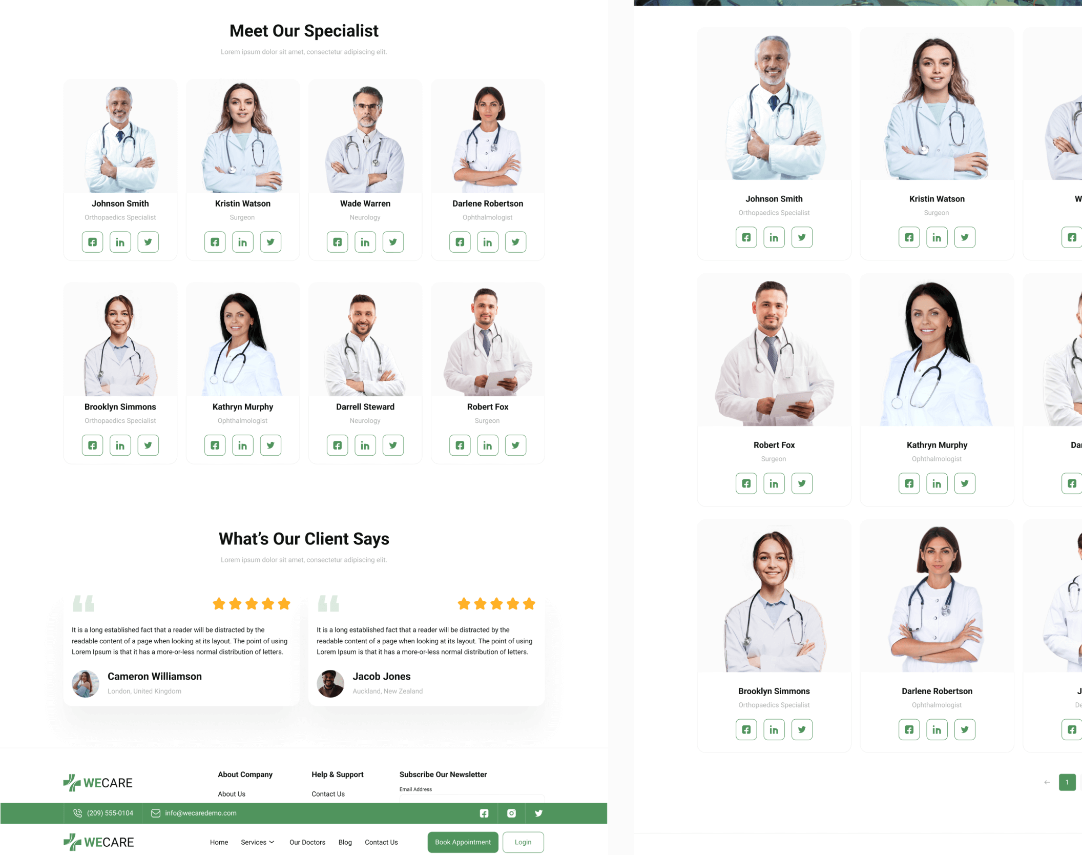 医疗健康管理应用类模版Healthcare Medical Web UI Kit插图12