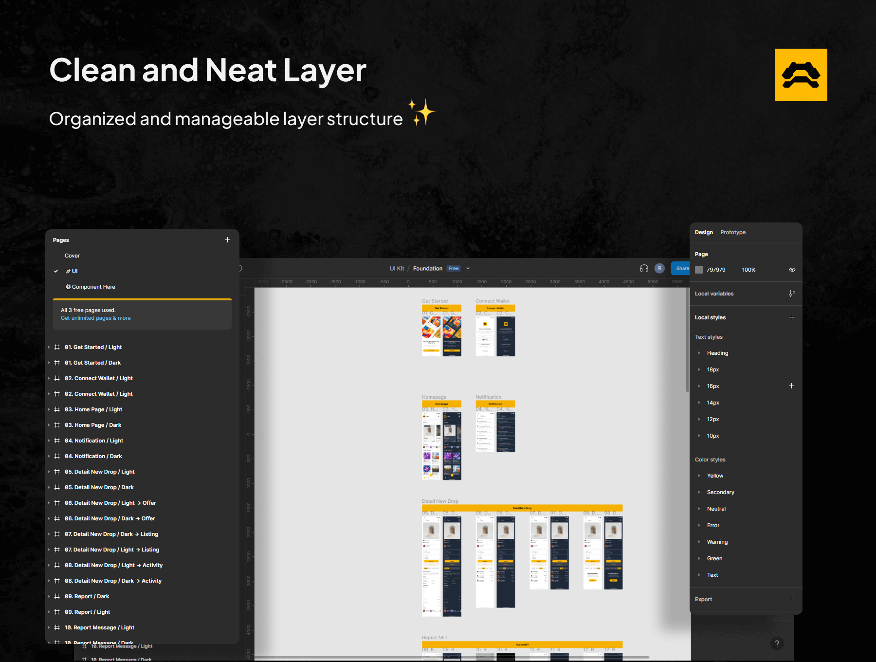 数字产品模版素材下载CoralSea NFT UI KIT插图3