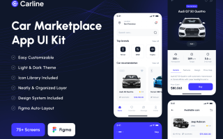 新能源汽车销售汽车市场应用UI套件Delta Car – Car Marketplace Apps UI Kit