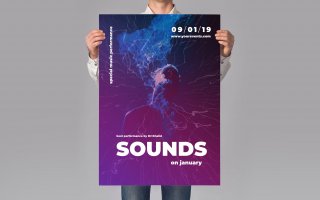 音乐海报/传单促销Music Poster Flyer Promotion Vtx2pn