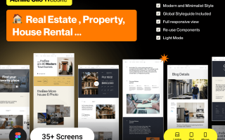 高端房地产网站模板素材下载Achille Ciio – Real Estate Web Templates