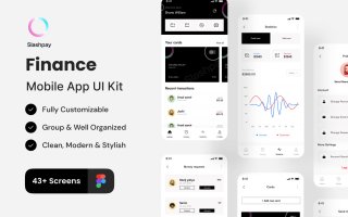 金融应用UI套件素材下载Slashpay – Finance App UI Kit