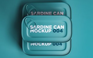 金属罐头模板样机素材sardine-can-mockup-004