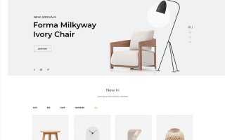 家居模板素材设计控件模板素材Furniture E-Commerce Website