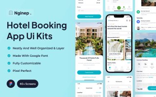 酒店预订应用UI套件旅游管理类Nginep – Hotel Booking App Ui Kits