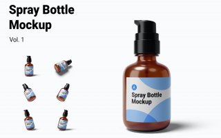 喷雾瓶模型第1卷Spray Bottle Mockup Vol.1   LU3NJN6